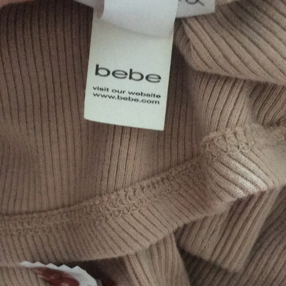 bebe V-Neck 3/4 sleeve rib knit top - Picture 12 of 13